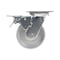 Vestil Cast Iron/Steel Swivel With Total Brake Caster 5 In. Diameter x 2 In. Width 1320 lb Silver CST-VE-5X2CI-SWTB - alternate 3